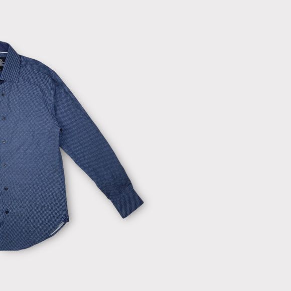 W.R.K Work Rest Karma Men's Small Medallion 4 Way Stretch Button Shirt Blue - Picture 6 of 14